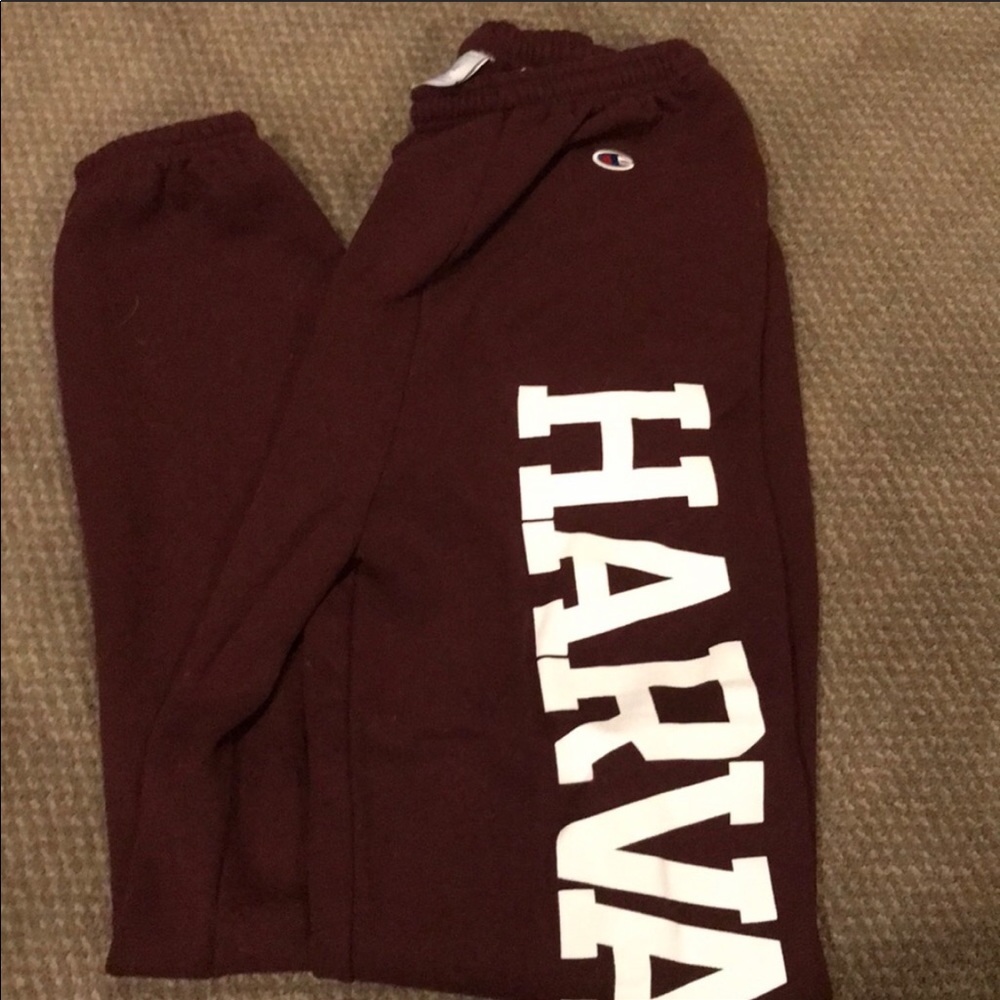 Harvard champion sweats
